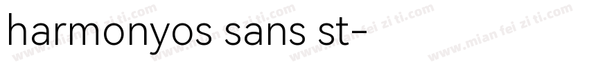 harmonyos sans st字体转换